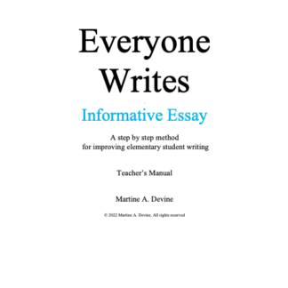Informative Essay - Digital Download