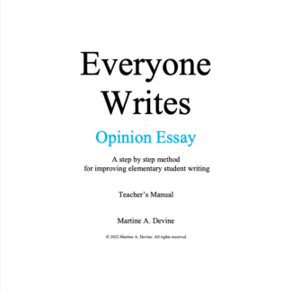 Opinion Essay - Digital Download